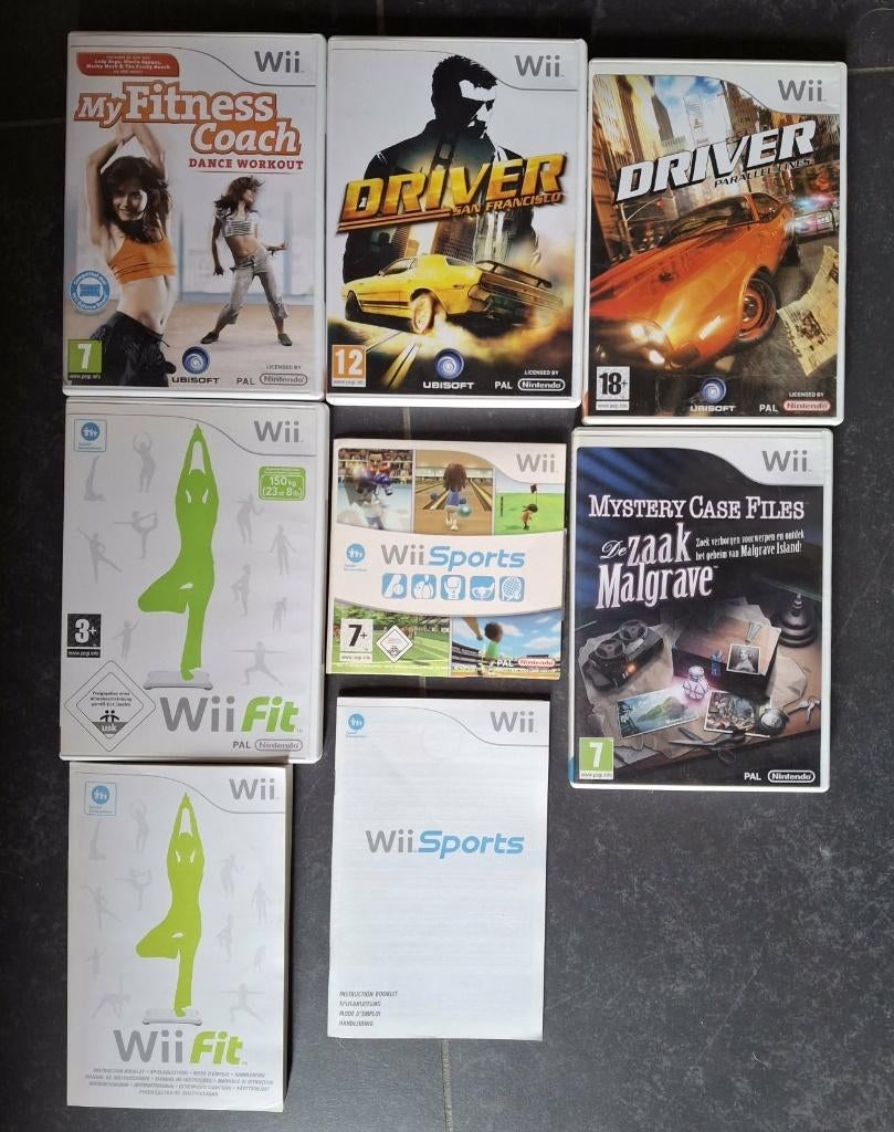 6 NINTENDO WII GAMES, Games en Spelcomputers, Games | Nintendo Wii, Zo goed als nieuw, Ophalen