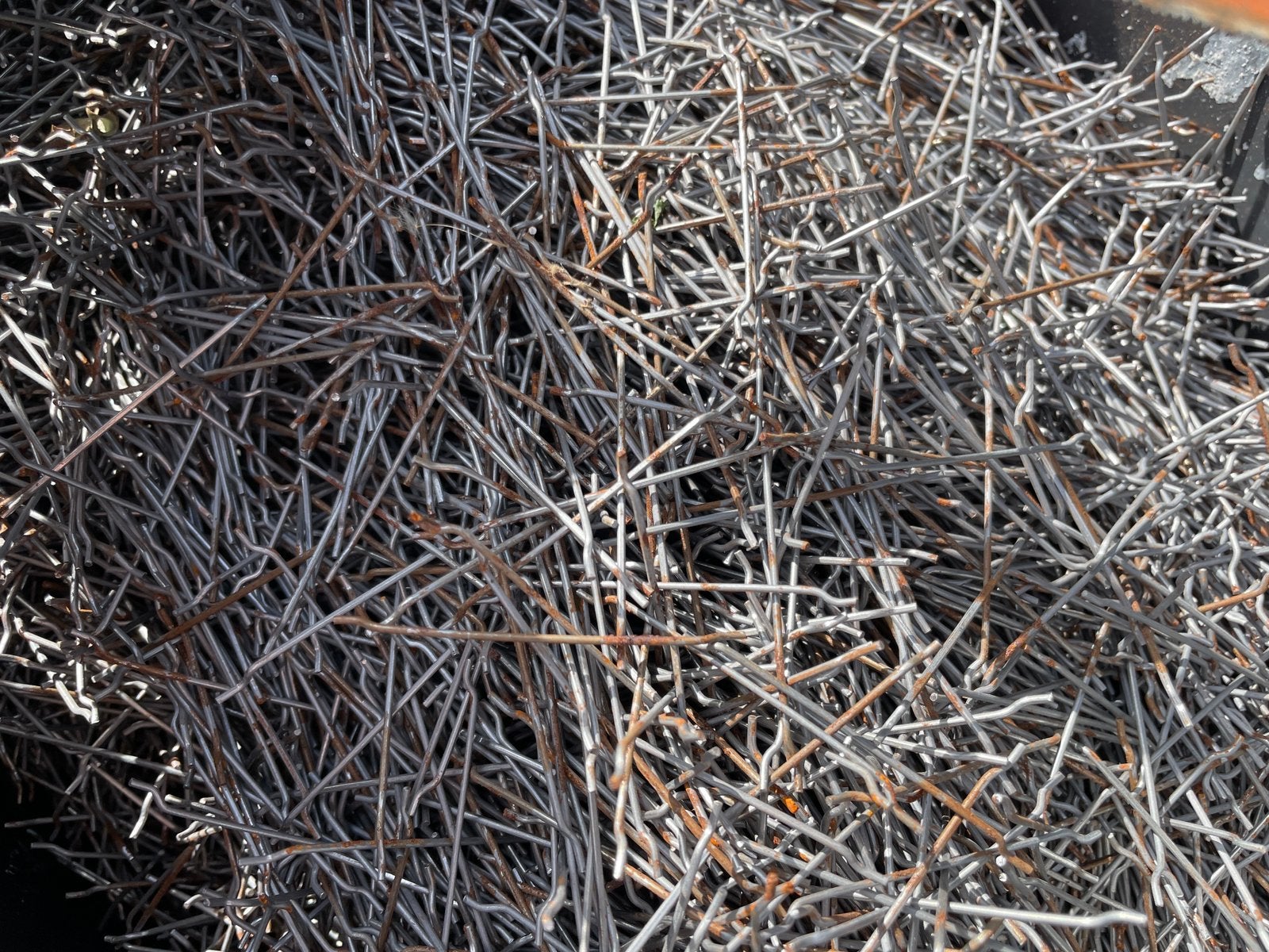 Fibres pour beton fibré 50mm long 1mm diametre, Enlèvement, Comme neuf, Fer