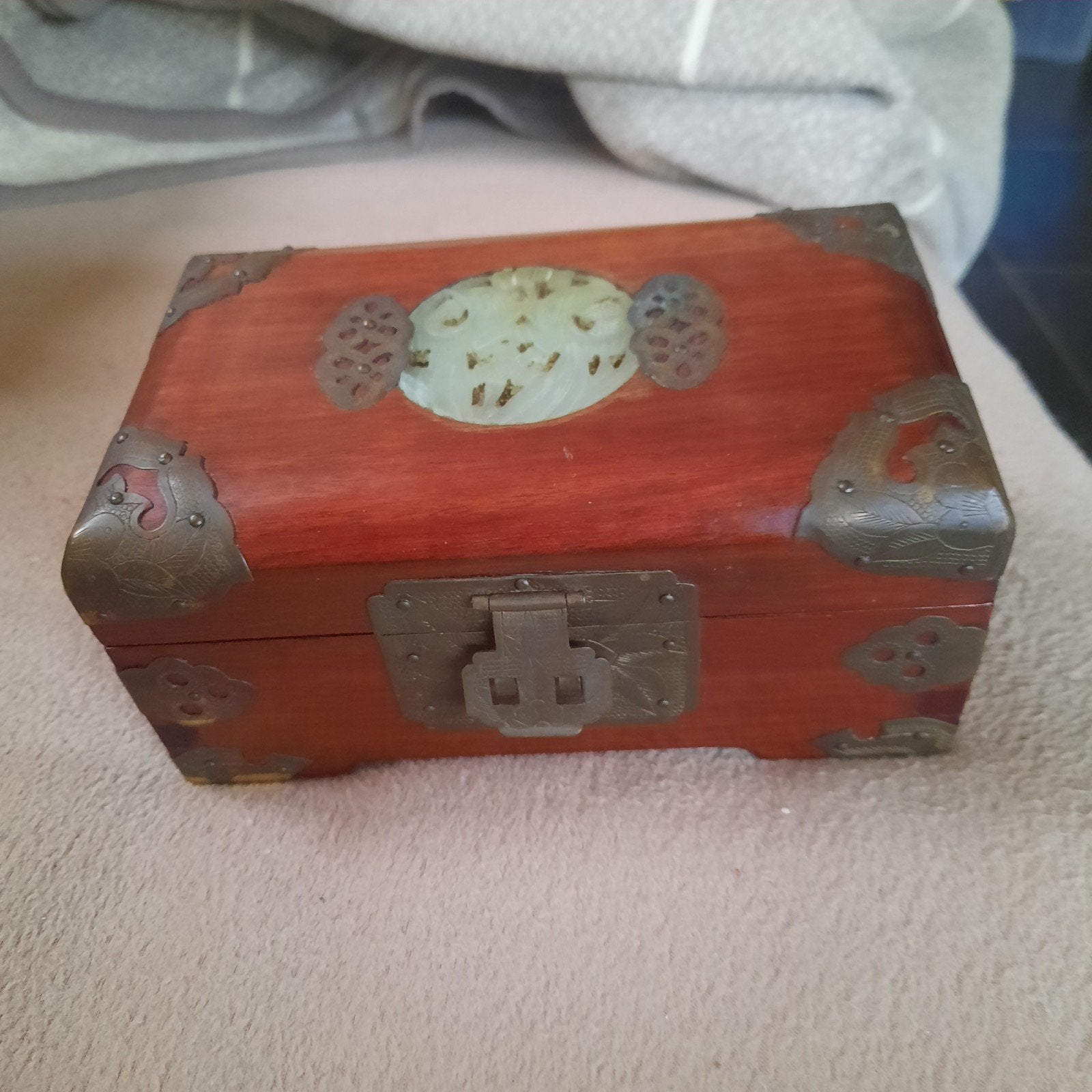 Boîte à bijoux en bois et marqueterie. Des antiquités !, Antiquités & Art, Enlèvement ou Envoi