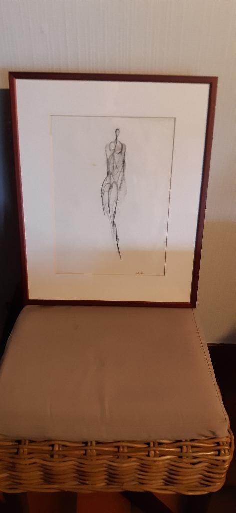 Rudy Pillen / origineel kunstwerk, Antiquités & Art, Art | Peinture | Moderne, Signé, Figures, Autres techniques, Enlèvement