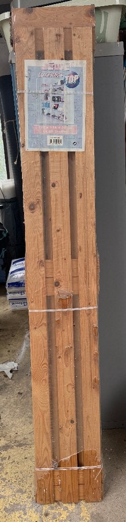 Dubbel houten rek met 2x5 legplanken NIEUW, Ophalen, Hout, Beige, Nieuw