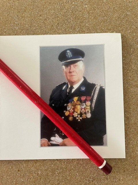 Hoofdinspecteur Politie IEPER DHR Alfons DE SPLENTER, Verzamelen, Bidprentjes en Rouwkaarten, Ophalen of Verzenden, Bidprentje