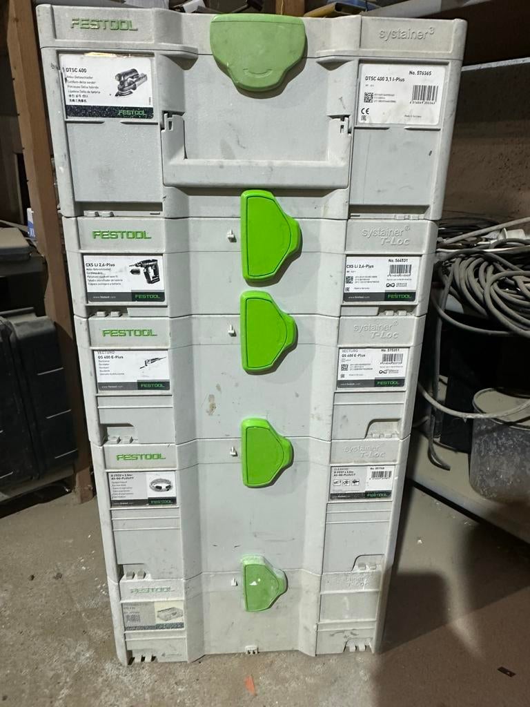Festool systainer, Enlèvement, Utilisé