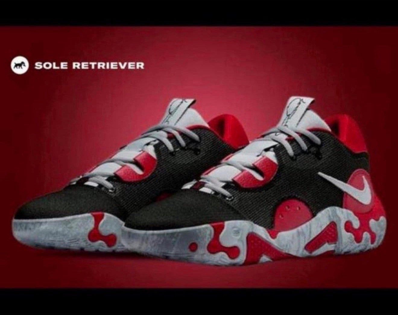 Nike PG 6 Bred Black-Red Wolf Grey Paul George DC1974 eu 44, Overige kleuren, Nieuw, Ophalen of Verzenden, Sneakers