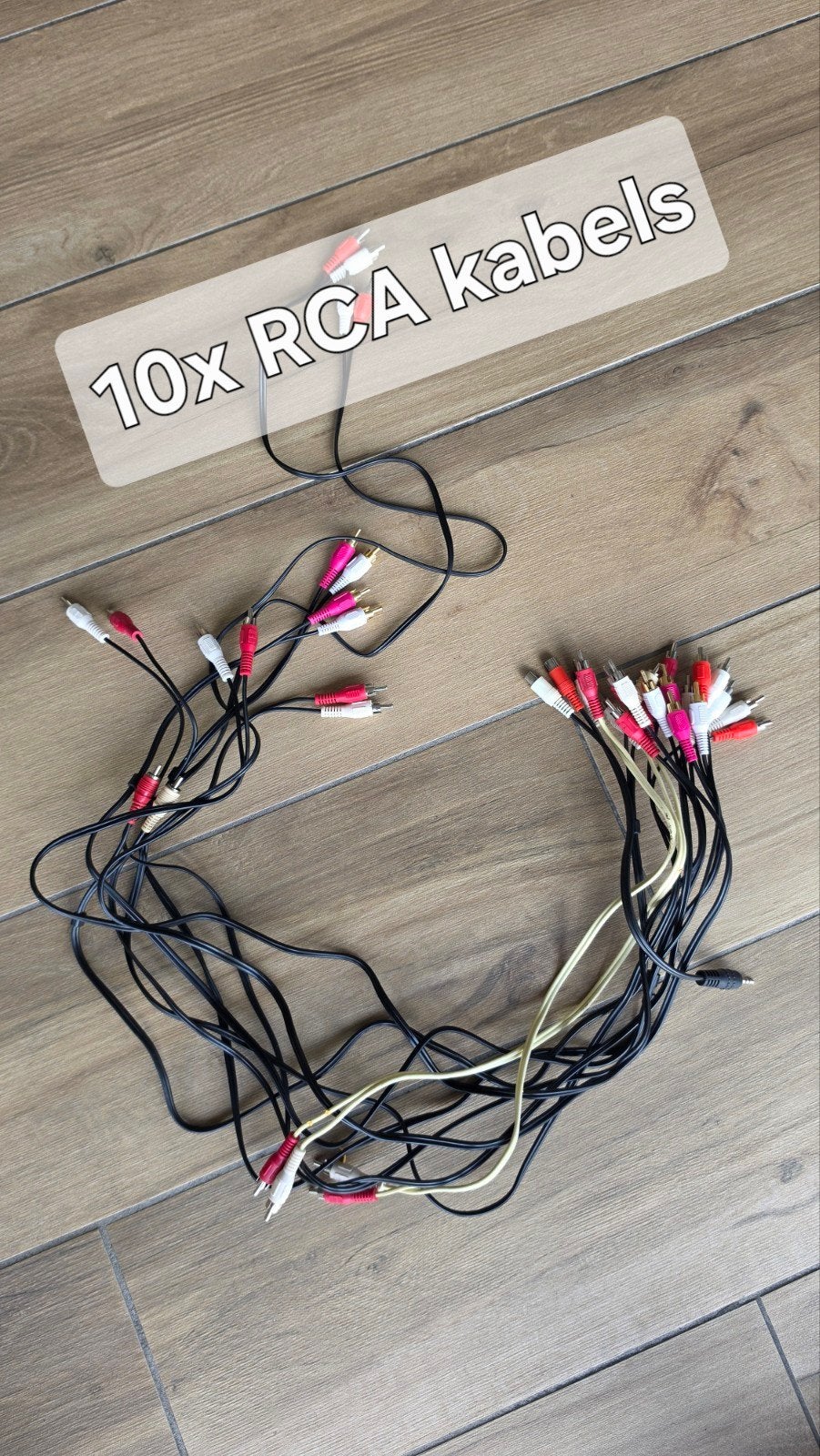 10x RCA kabels, Muziek en Instrumenten, Kabels en Stekkers, Ophalen