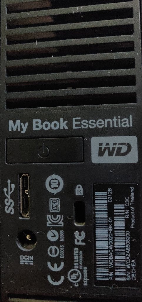 Western Digital WD My Book 2TB WDBACW0020HBK WD20EARX 100%, Computers en Software, Ophalen, 2TB, Gebruikt, HDD