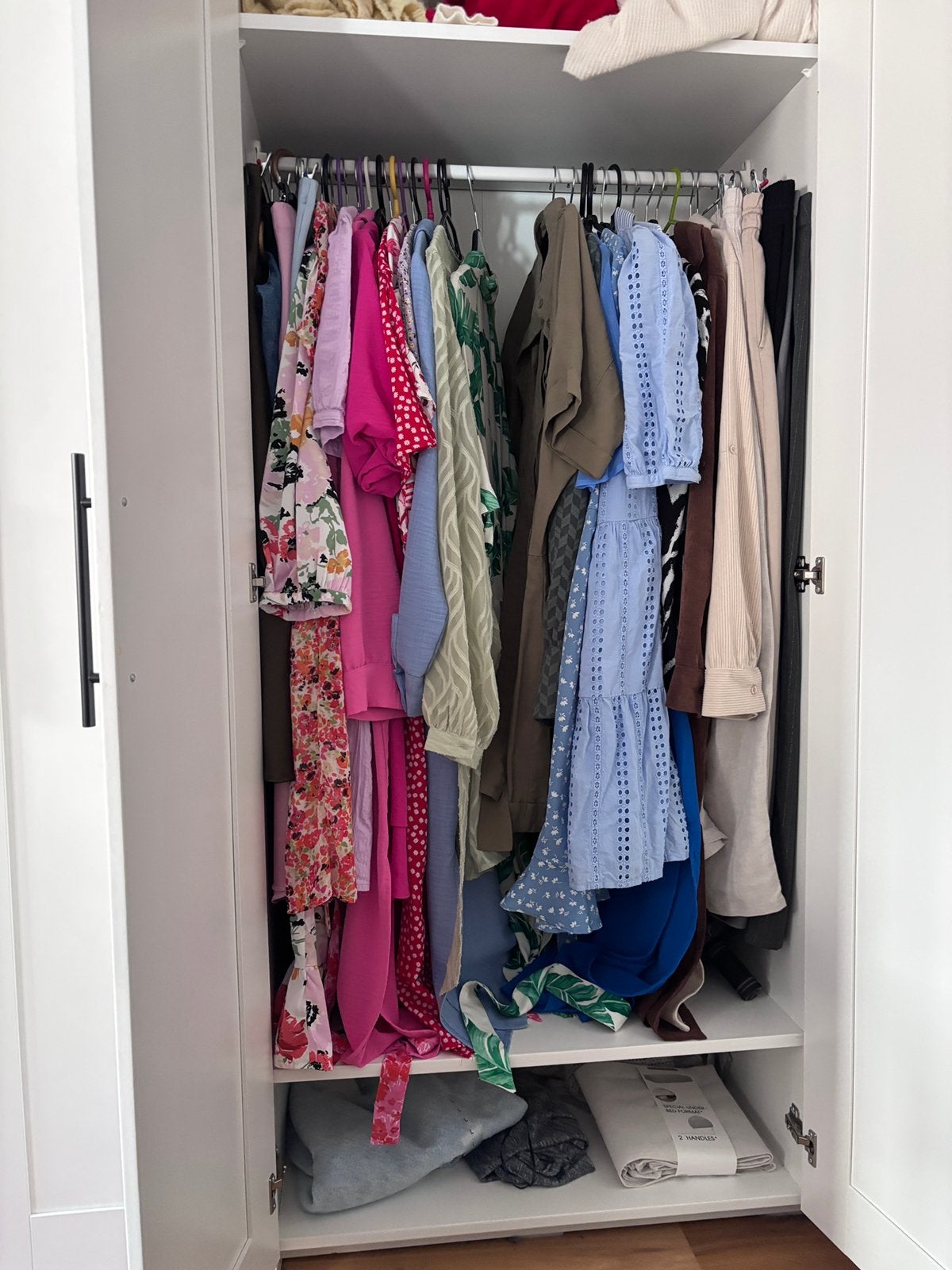 Brimnes kleerkasten en ladekast, Ophalen, Gebruikt, 100 tot 150 cm, Met lade(s)