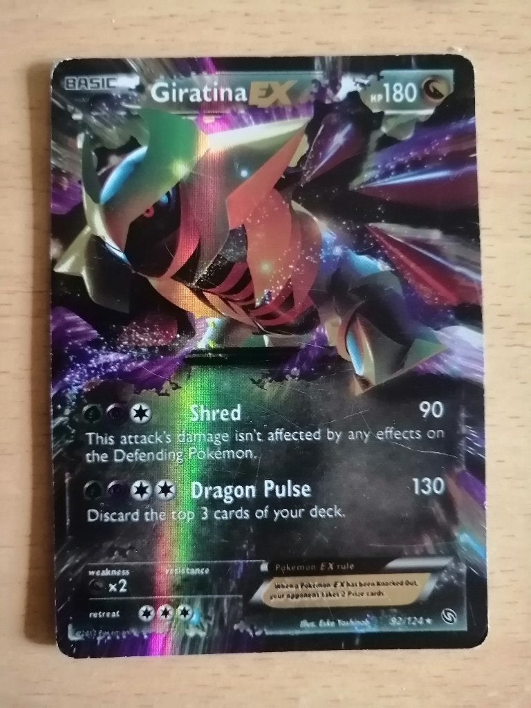 Carte Pokémon Giratina-EX (92/124) HP180, Enlèvement ou Envoi