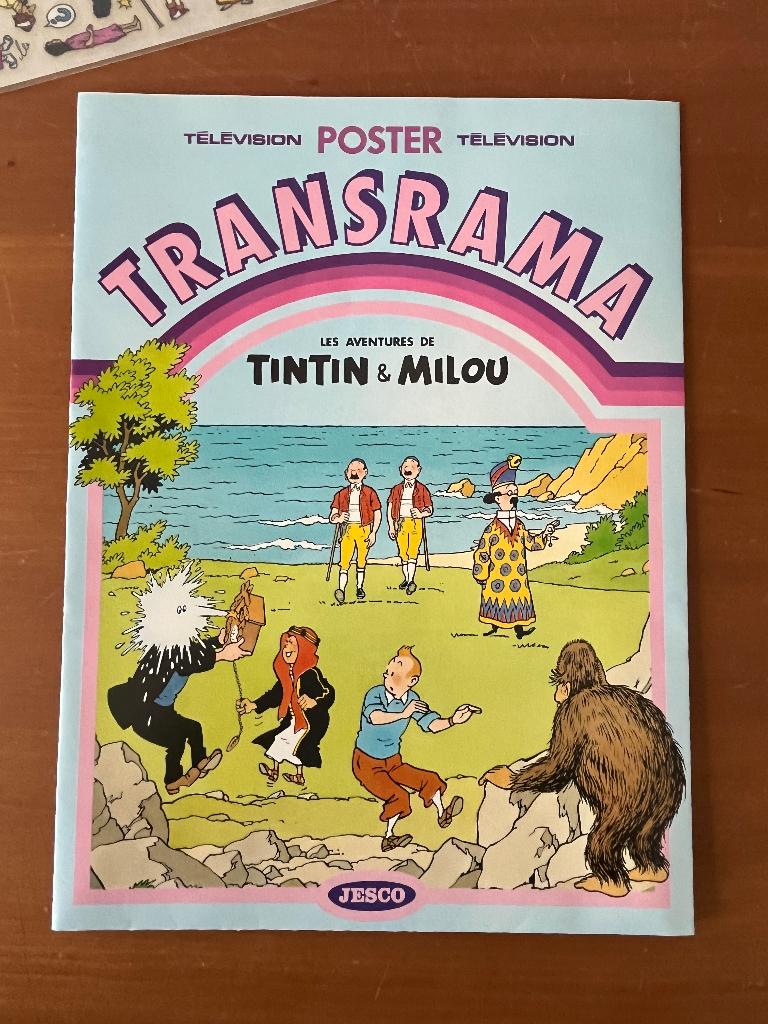 Hergé/Kuifje — Transrama en stickers — Jesco (1984), Ophalen of Verzenden, Kuifje