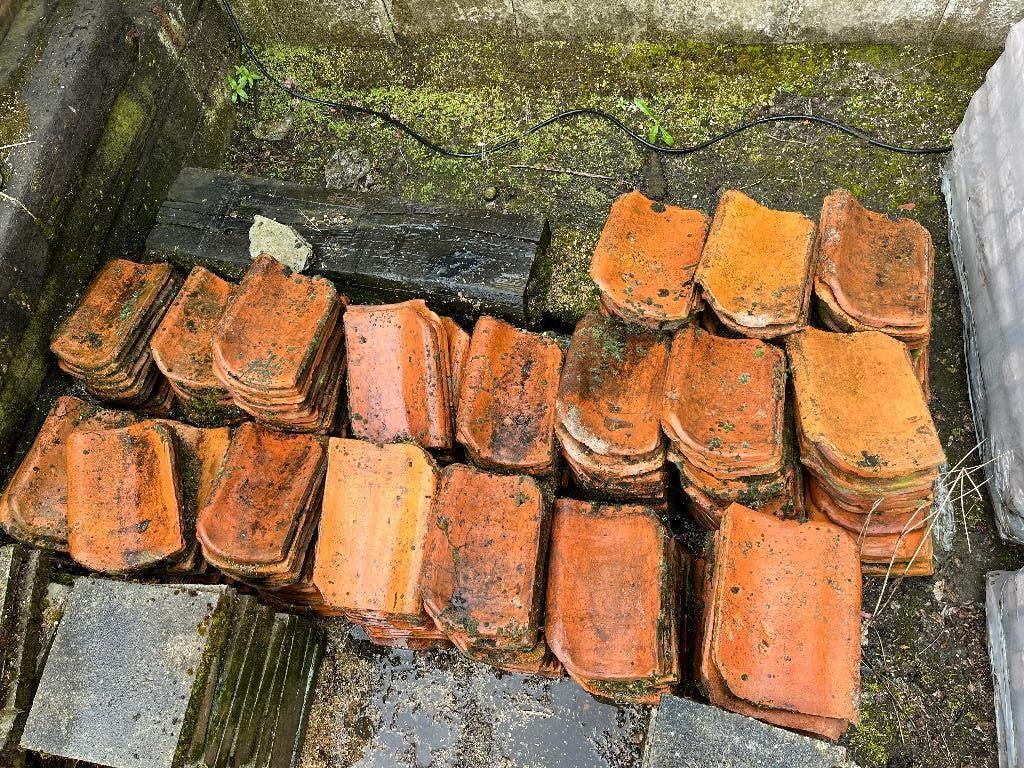 Boomse pannen, +- 270 st, Doe-het-zelf en Bouw, Ophalen, Gebruikt, Dakpannen
