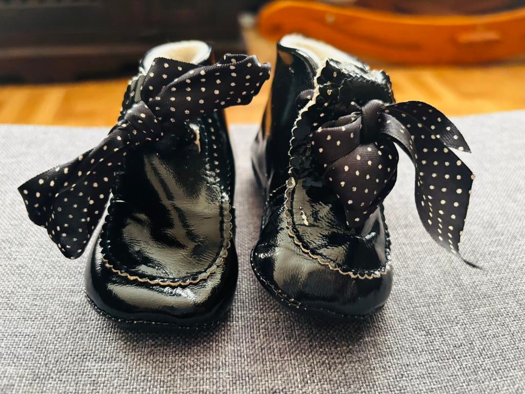 Lor chaussures bébé fille - taille 17 - vintage, Gebruikt, Meisje, Overige typen, Ophalen of Verzenden