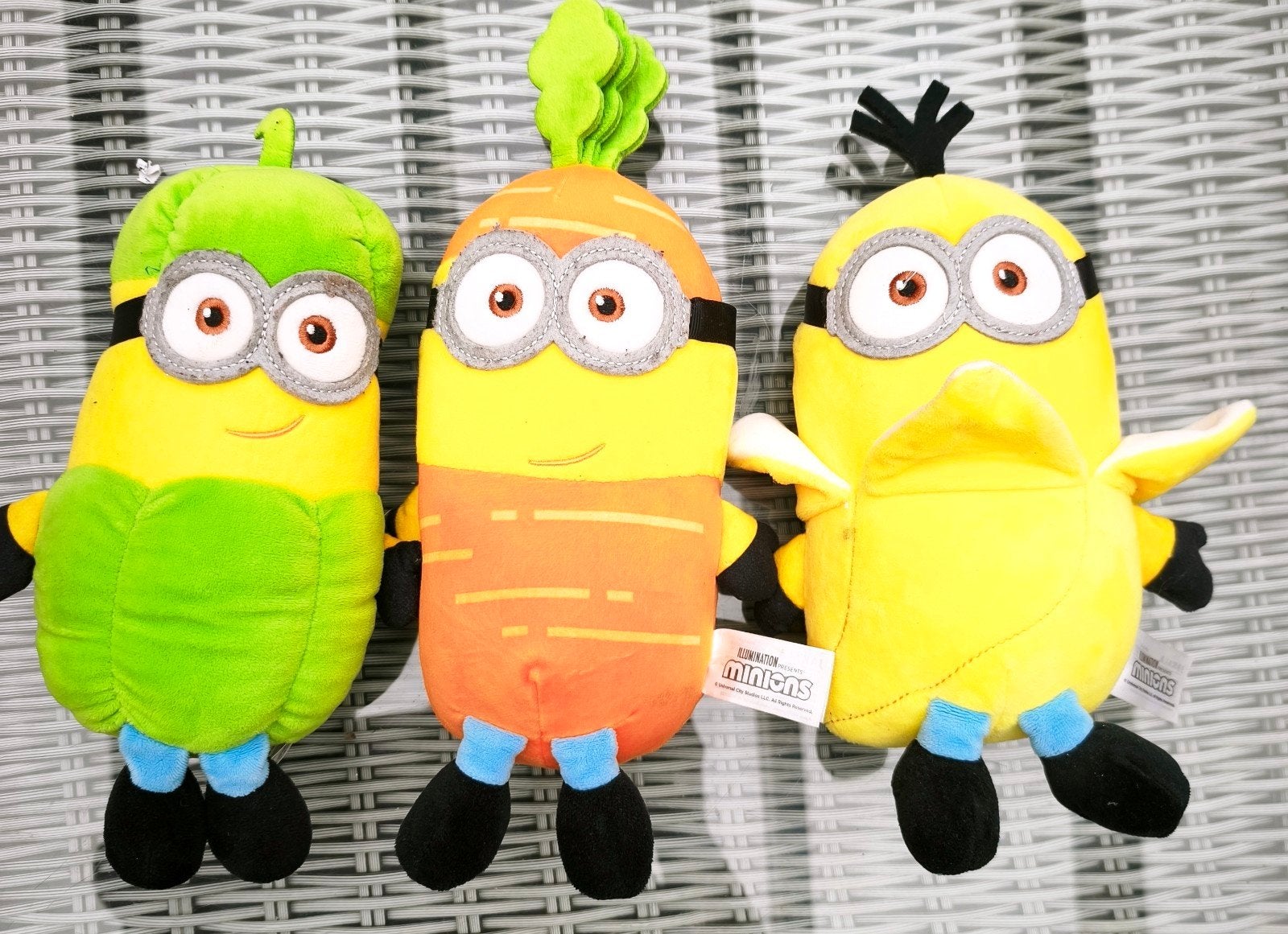 set van 3 Minion-knuffeldieren, Kinderen en Baby's, Speelgoed | Knuffels en Pluche, Ophalen of Verzenden