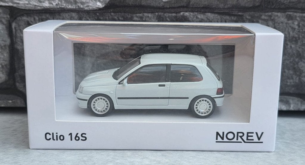 Renault Clio 16S White 1/43éme, Neuf, Enlèvement ou Envoi, Voiture, Norev