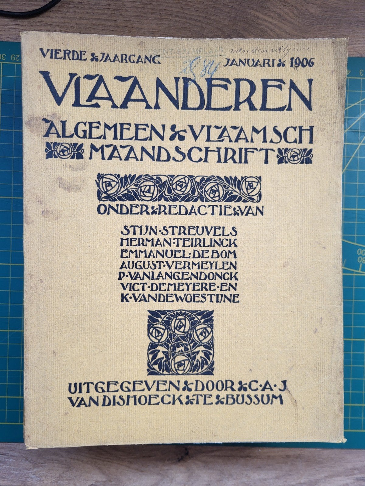 Volledige jaargang 4 van "Vlaanderen" 1906 - Streuvels ..., Boeken, Ophalen of Verzenden