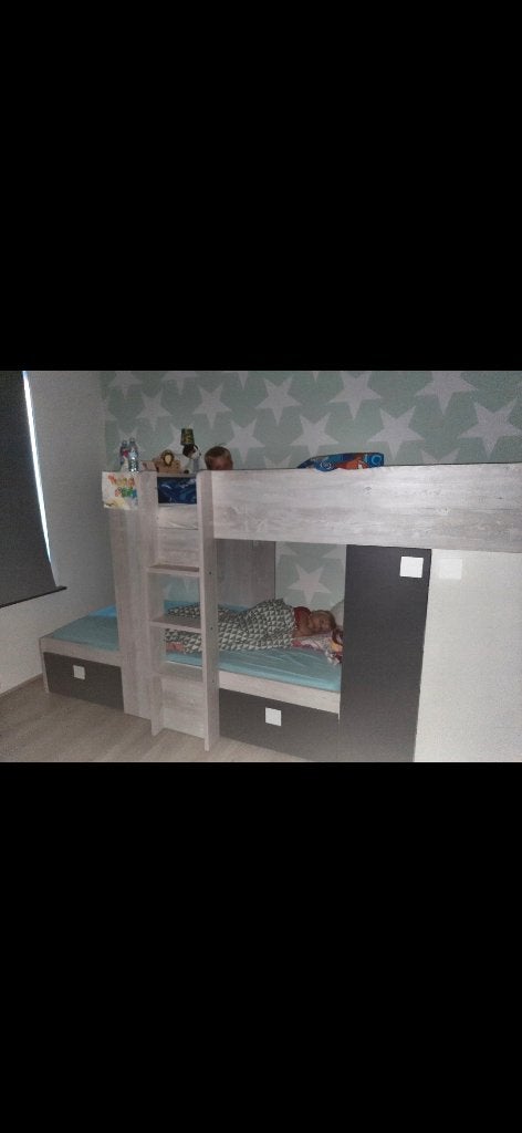 Stapelbed met kast, Ophalen, Gebruikt, Stapelbed
