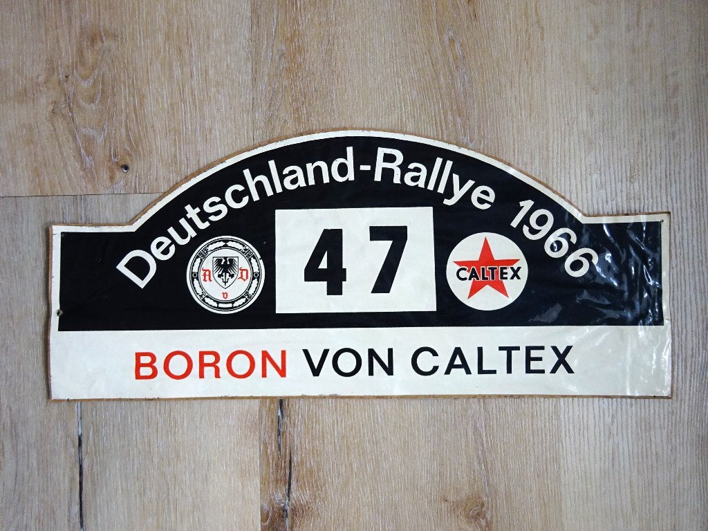 Rally plaat Deutschland rallye 1966, Ophalen of Verzenden, Gebruikt, Auto's