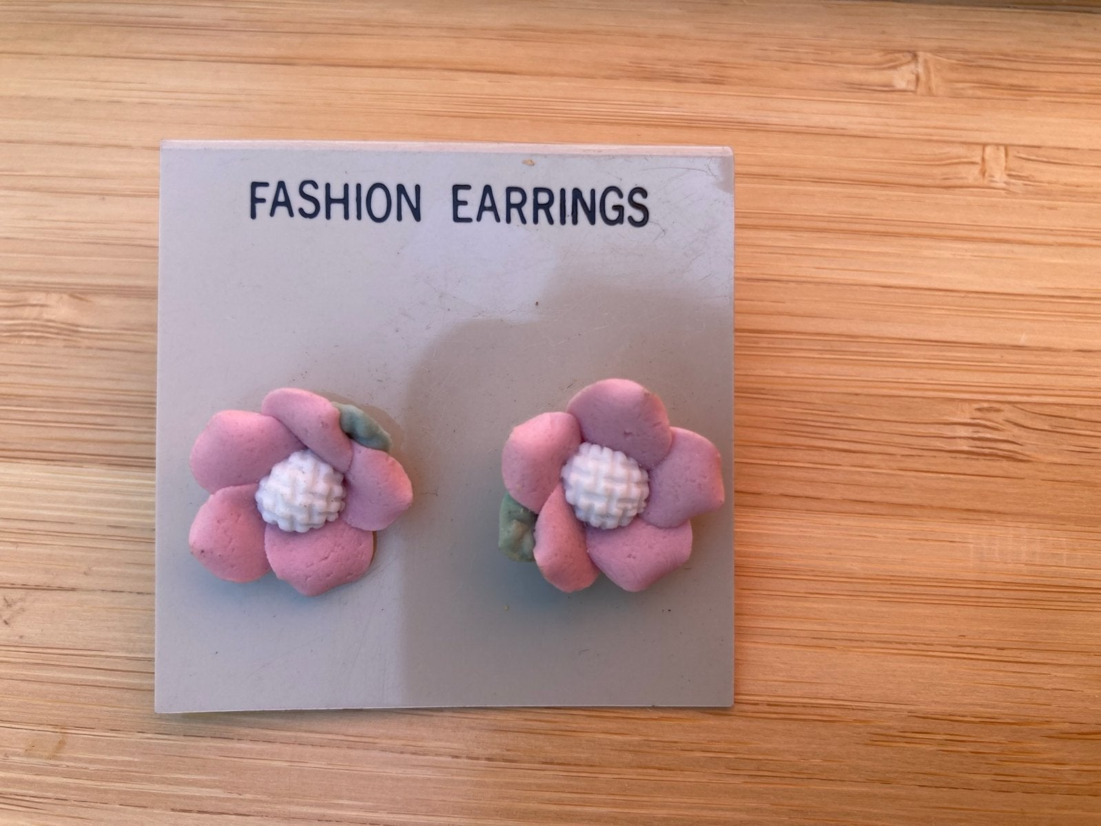 Oorbellen nieuw : roze bloemen, Rose, Enlèvement, Autres matériaux, Neuf