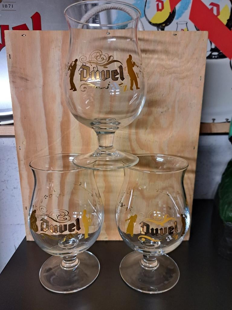 Duvel Jazz glazen, Verzamelen, Ophalen of Verzenden, Duvel