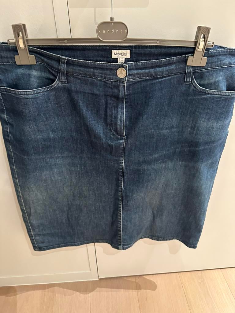 Jeansrok mayerline, Taille 46/48 (XL) ou plus grande, Enlèvement ou Envoi, Porté, Bleu
