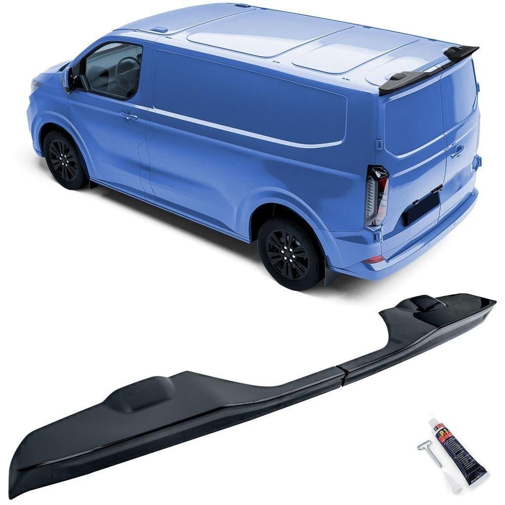 Spoiler Voor Ford Transit Tourneo Custom Glans Zwart Dubbel, Auto diversen, Tuning en Styling, Verzenden