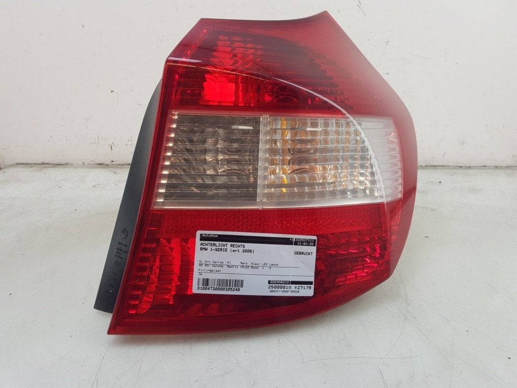 FEU ARRIÈRE DROIT BMW 1 serie (E87 / 87N) (01-2003/12-2012), Autos : Pièces & Accessoires, Valeo, Utilisé, 100, rue de Courcelles
75017  Paris, FR