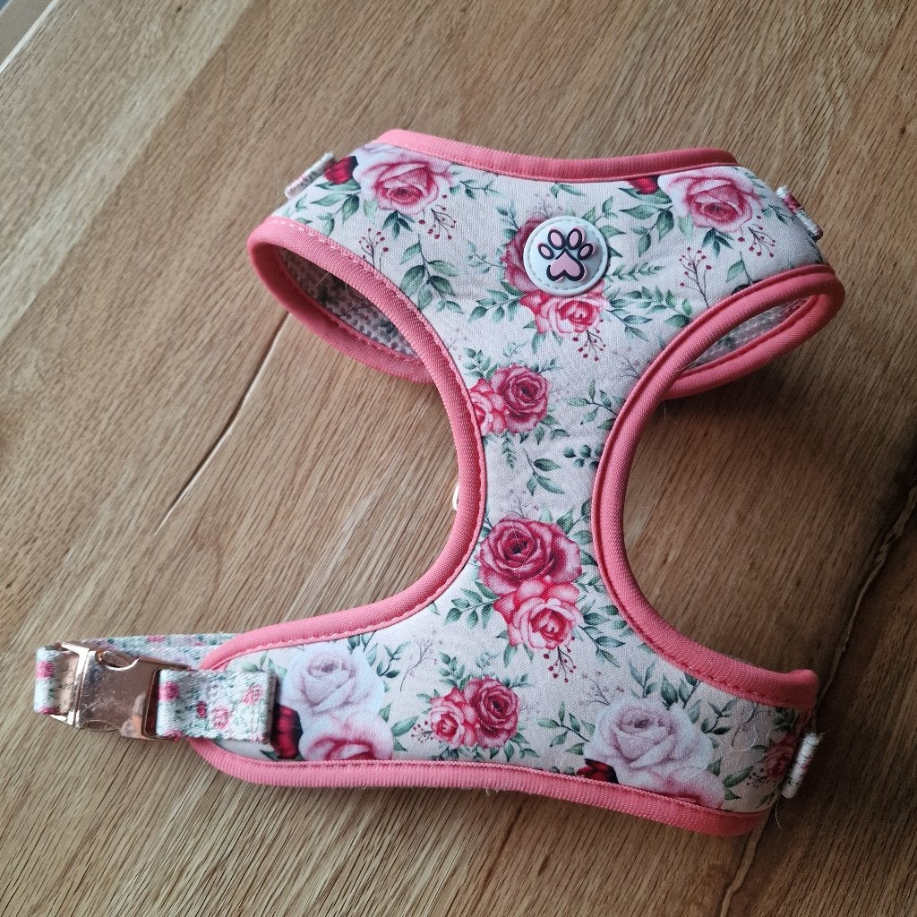Harnas / Tuigje Paw My God! Rozen bloemen M, Animaux & Accessoires, Laisses pour chiens, Enlèvement ou Envoi, Neuf