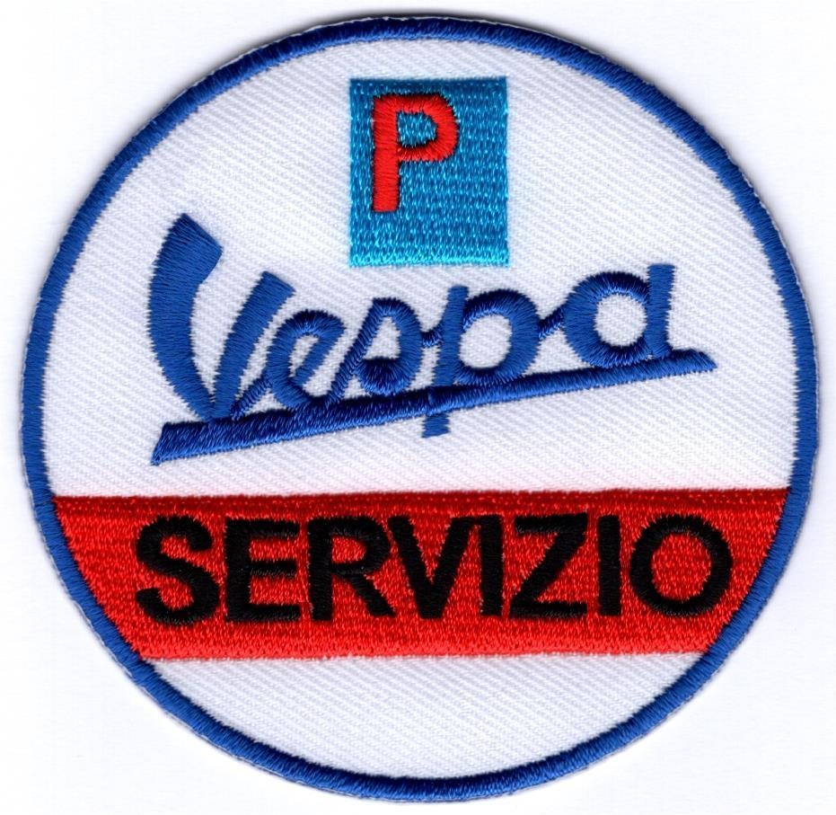 Vespa Servizio stoffen opstrijk patch embleem #1, Motoren, Verzenden, Nieuw