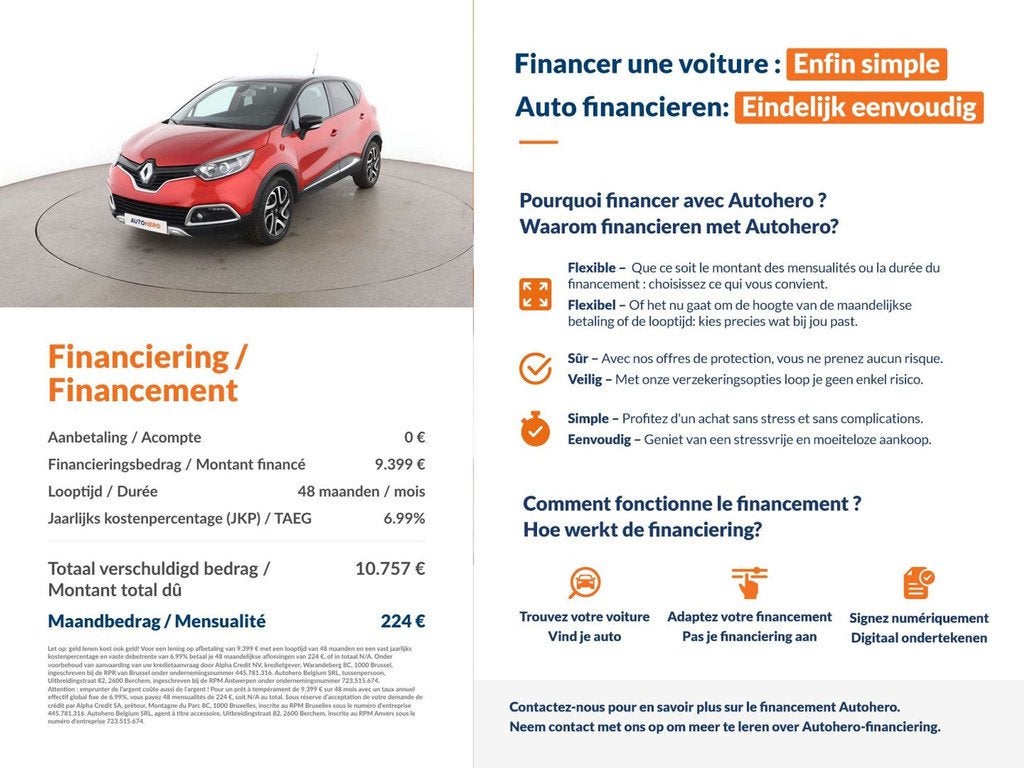 Renault Captur 1.5 dCi Intens (année de construction 2016), Achat, 90 ch, https://public.car-pass.be/vhr/59afd535-1703-46d3-80e7-4ee3c9c72d21