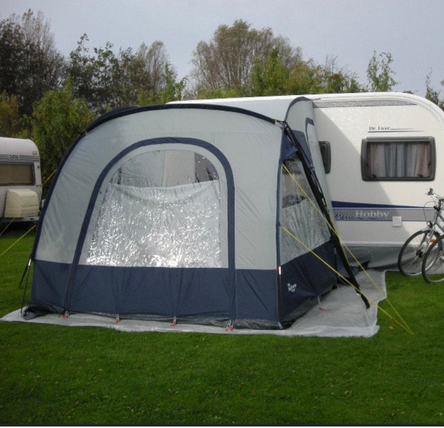 Lichtgewicht voortent caravan, Ophalen, Zo goed als nieuw