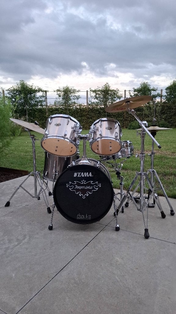 Compleet Tama Imperialstar Drumstel (incl Paiste 2002 Crash), Musique & Instruments, Batteries & Percussions, Enlèvement, Utilisé