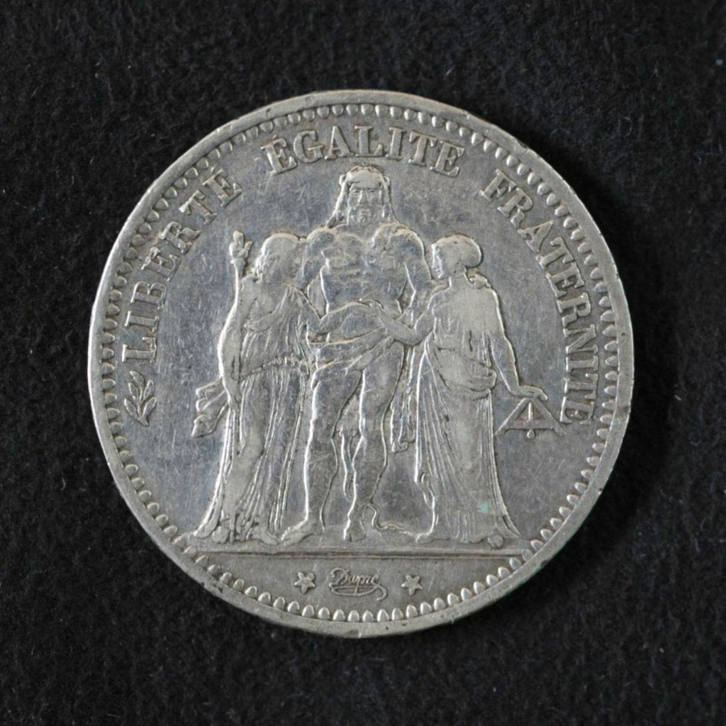 RÉPUBLIQUE FRANÇAISE 5 FRANCS 1873 A, Enlèvement, France, Monnaie en vrac, Argent