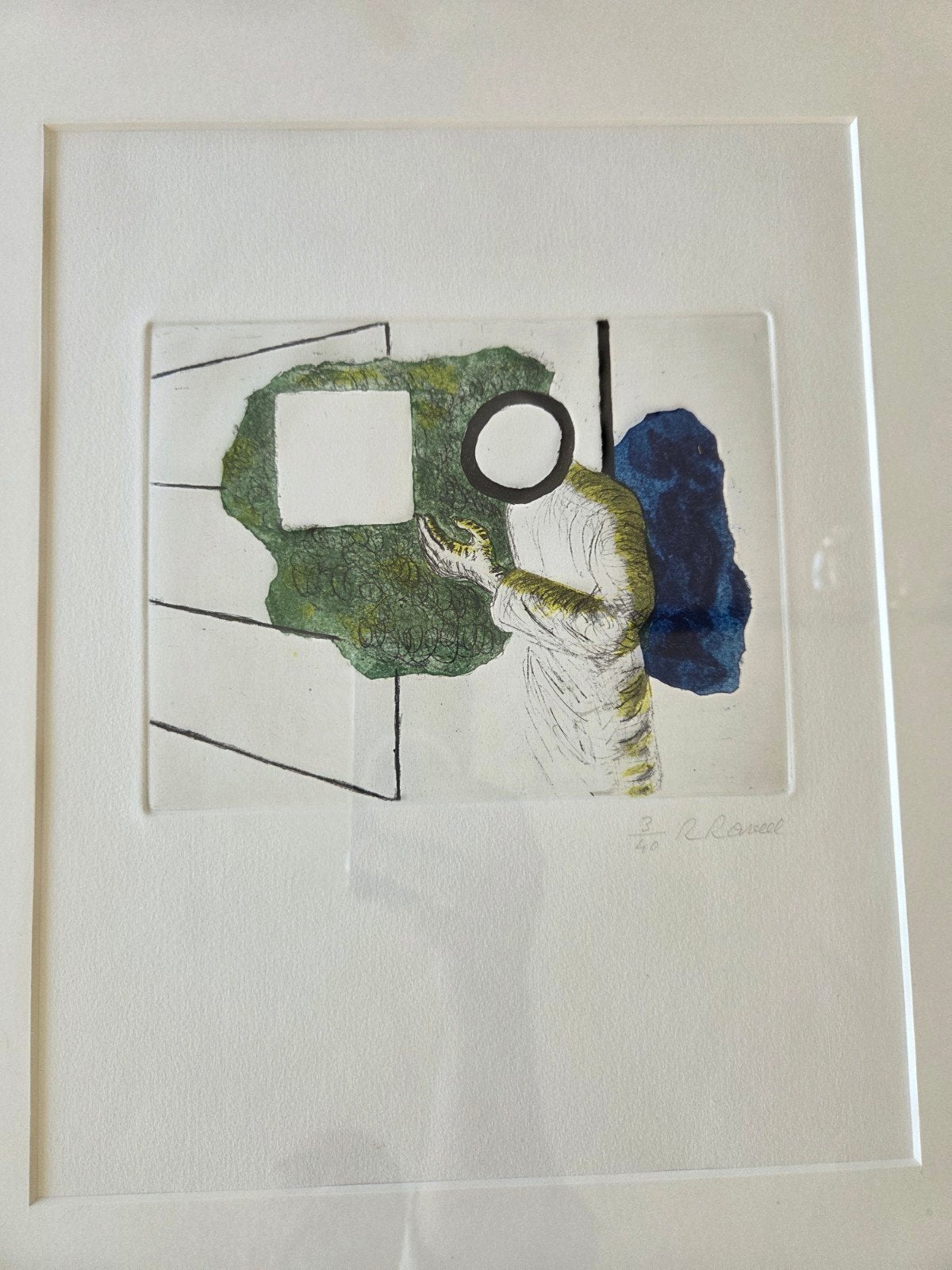 Roger Raveel ets, Antiek en Kunst, Kunst | Litho's en Zeefdrukken, Ophalen of Verzenden