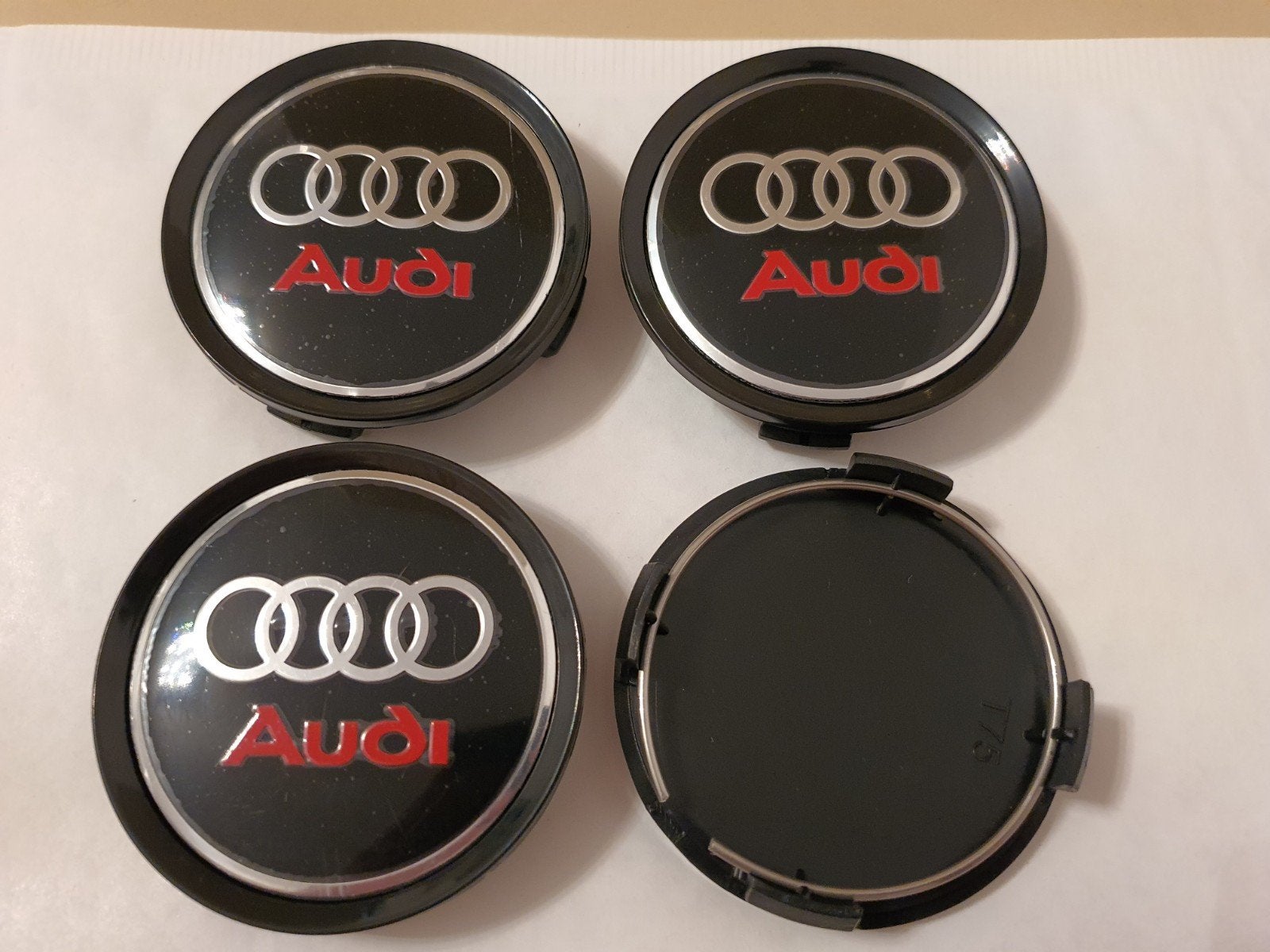 Audi wieldoppen velgen center caps 75 mm / 70 mm, Ophalen of Verzenden, Nieuw