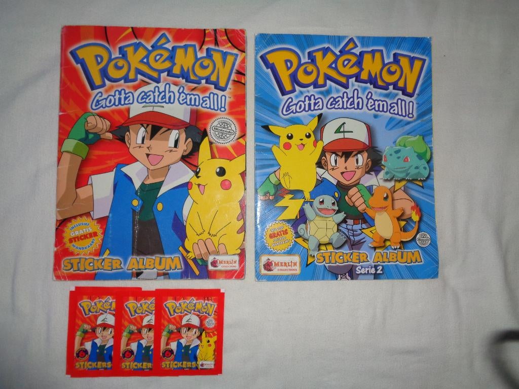 pokémon attrapez-les tous, topps collection merlin, Enlèvement, Utilisé