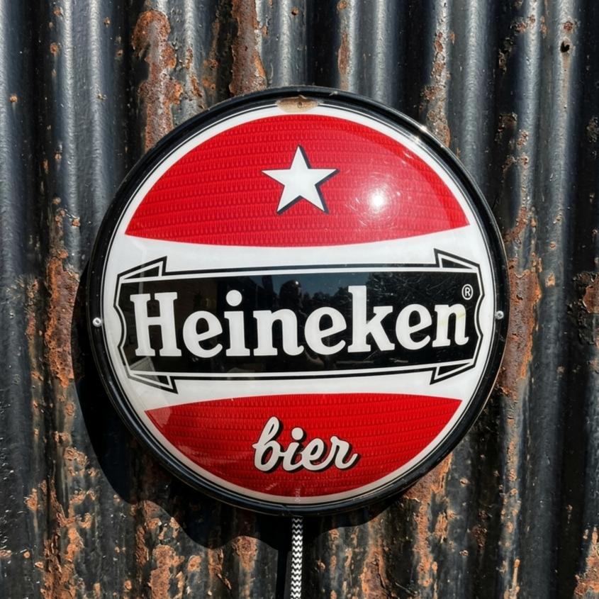 Reclame Lichtbak Heineken Bier Holland Jaren 80 Vintage 1982, Verzamelen, Merken en Reclamevoorwerpen, Verzenden, Gebruikt, Lichtbak of (neon) lamp