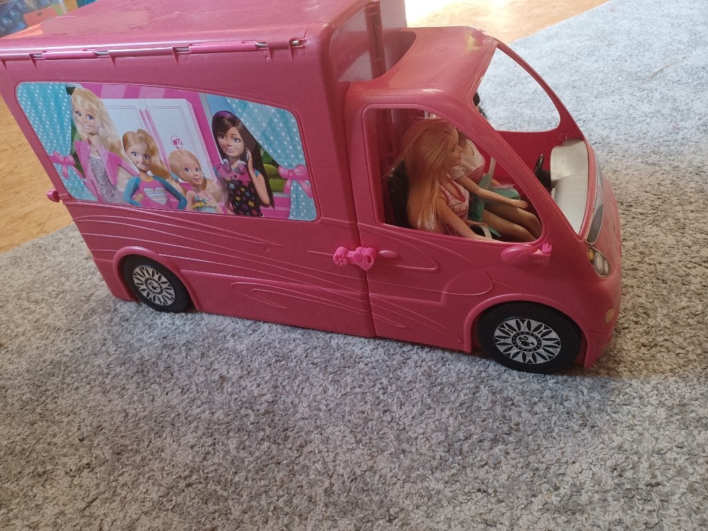 Barbie camper, Ophalen, Gebruikt