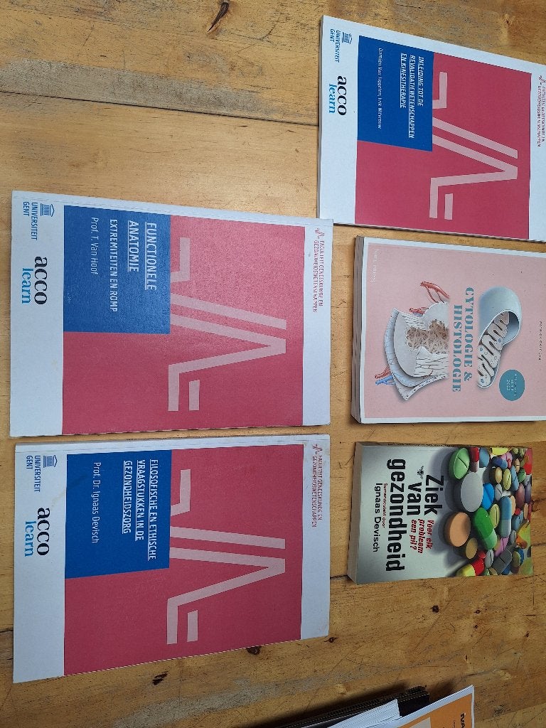 BA1 revalidatiewetenschappen UGent 1ste semester, Boeken, Studieboeken en Cursussen, Ophalen, Nieuw, Hoger Onderwijs