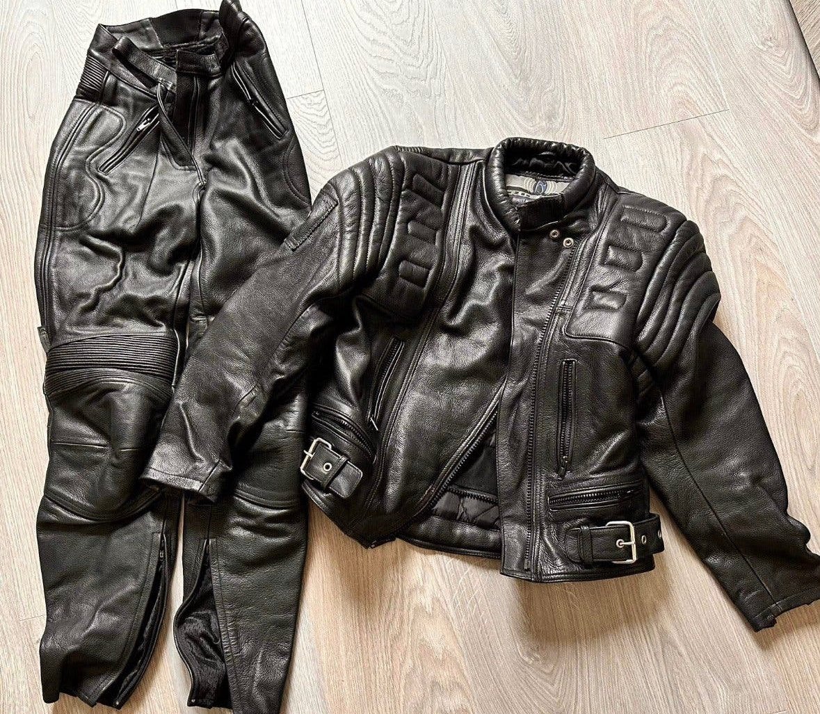 Lederen motorpak RICHA zwart maat 40, Ophalen