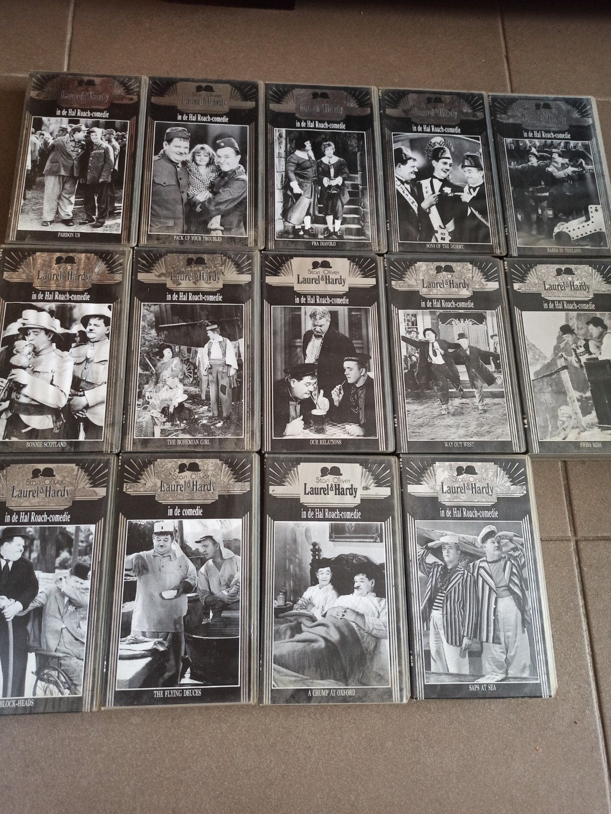 VHS set Laurel en Hardy, Ophalen, VHS