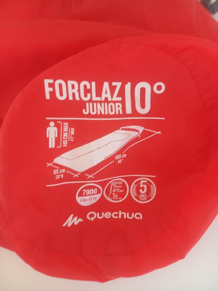 Rode junior zomerslaapzak tot 10 jaar / 140 cm, Ophalen of Verzenden, Zo goed als nieuw