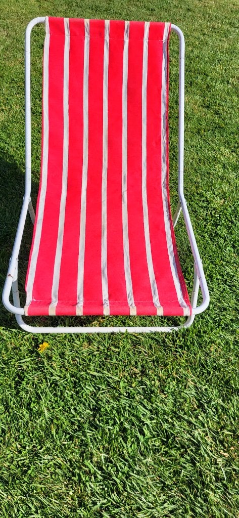 fauteuil léger de plage ou jardin, Enlèvement ou Envoi, Comme neuf, Métal, Pliant