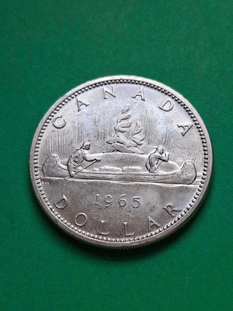 1965 Canada 1 dollar en argent Elizabeth II, Envoi, Amérique du Nord, Monnaie en vrac, Argent
