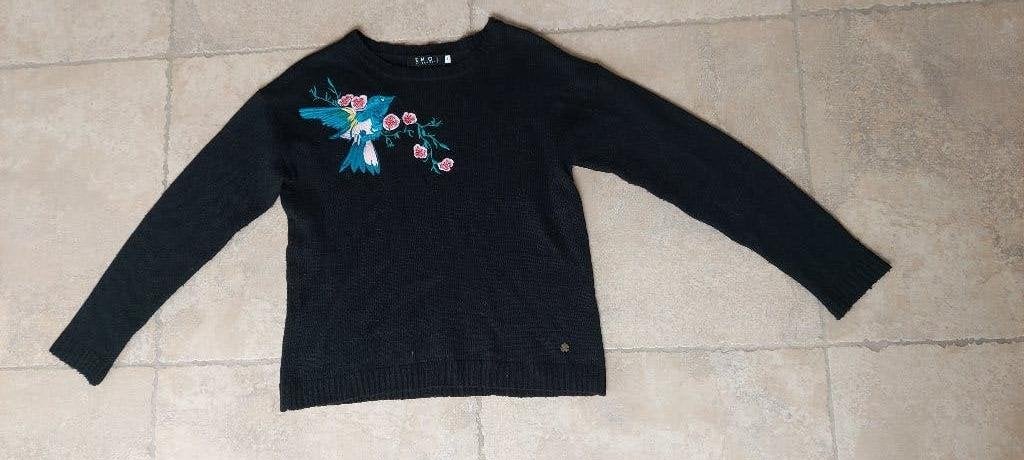 Zwarte trui mt 170 - 176, Kinderen en Baby's, Kinderkleding | Maat 170, Gebruikt, Meisje, Trui of Vest, Ophalen of Verzenden