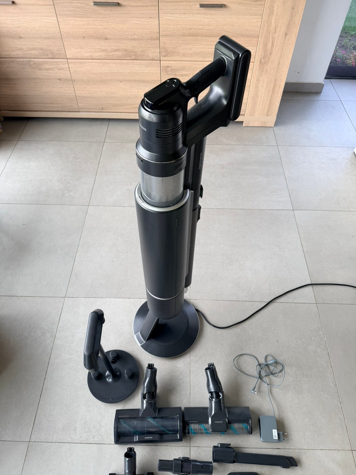 Samsung Bespoke - Jet AI - 730 W Satijn Zwart, Enlèvement ou Envoi, Aspirateur balai, Samsung