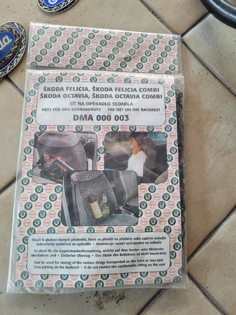 Origineel opbergnet voor rugleuning van de stoel van Škoda, Ophalen, Nieuw