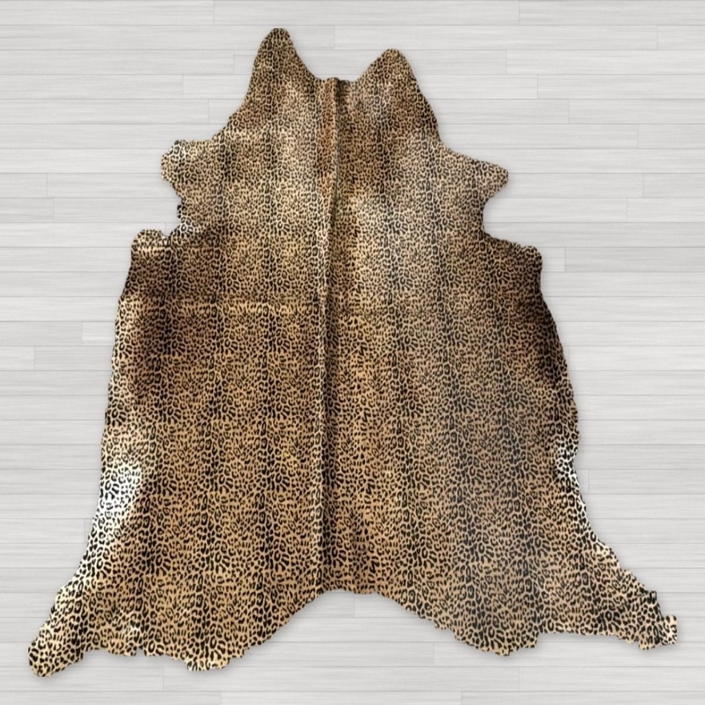 Koeienhuid jaguarprint beige fijn 200x180cm | Lederstore, Beige, Wandkleed, Nieuw, Ophalen of Verzenden