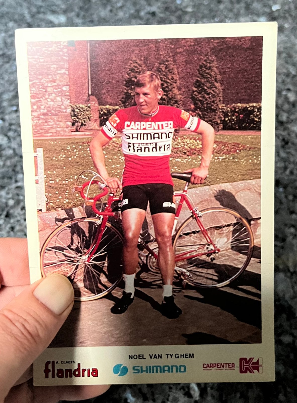 Le cycliste Noel Van Tyghem Flandria, Enlèvement, Comme neuf