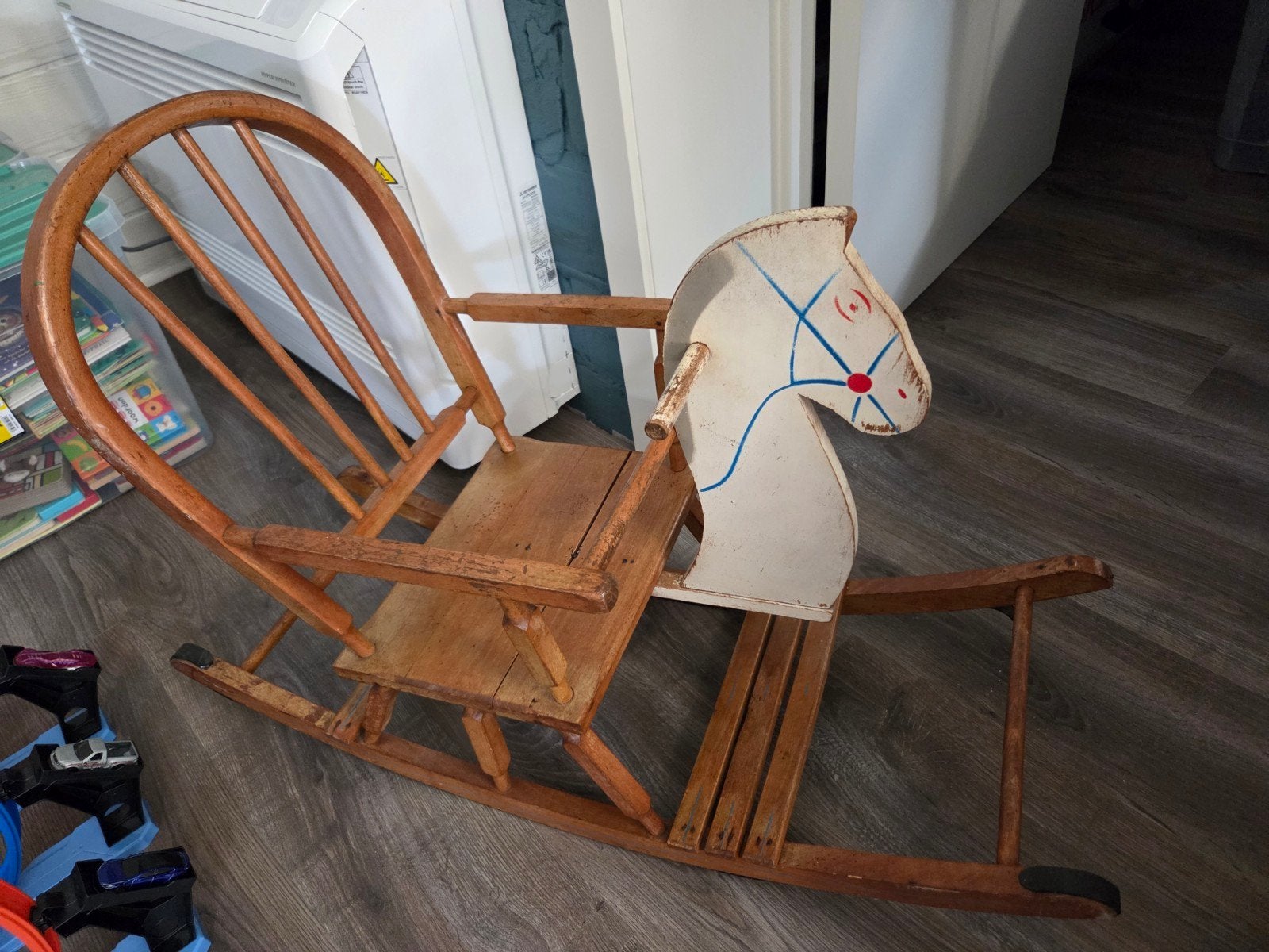 Vintage schommelpaard, Ophalen, Gebruikt