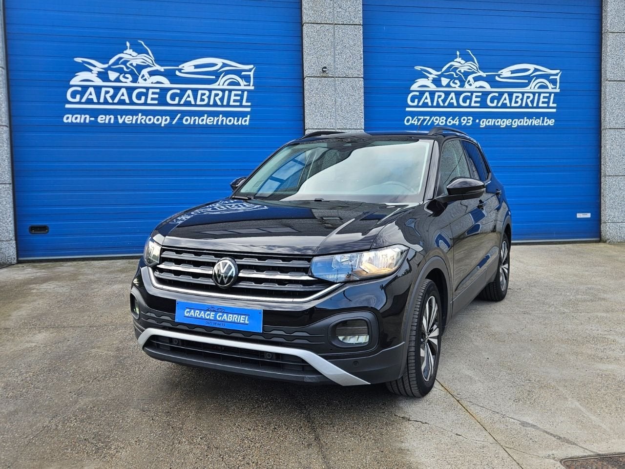 Volkswagen T-Cross (bj 2022), Auto's, Volkswagen, Voorwielaandrijving, Gebruikt, Zwart, Bedrijf