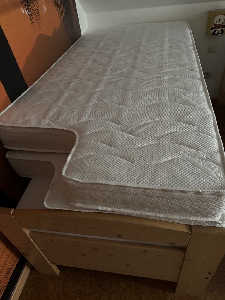 campermatras met uitsparing voor mobilhome, Caravans en Kamperen, Slaapmatten, Ophalen, Zo goed als nieuw, 1-persoons